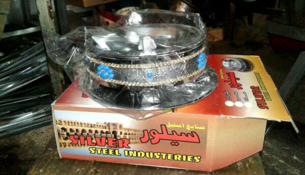 منقل اسپندی نگین دار با انبر در جعبه