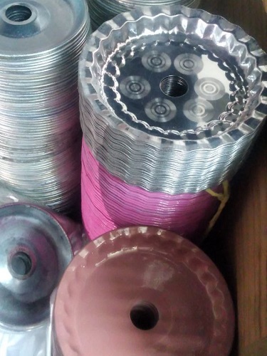 سینی زیر قلیان استیل رنگی گالوانیزه